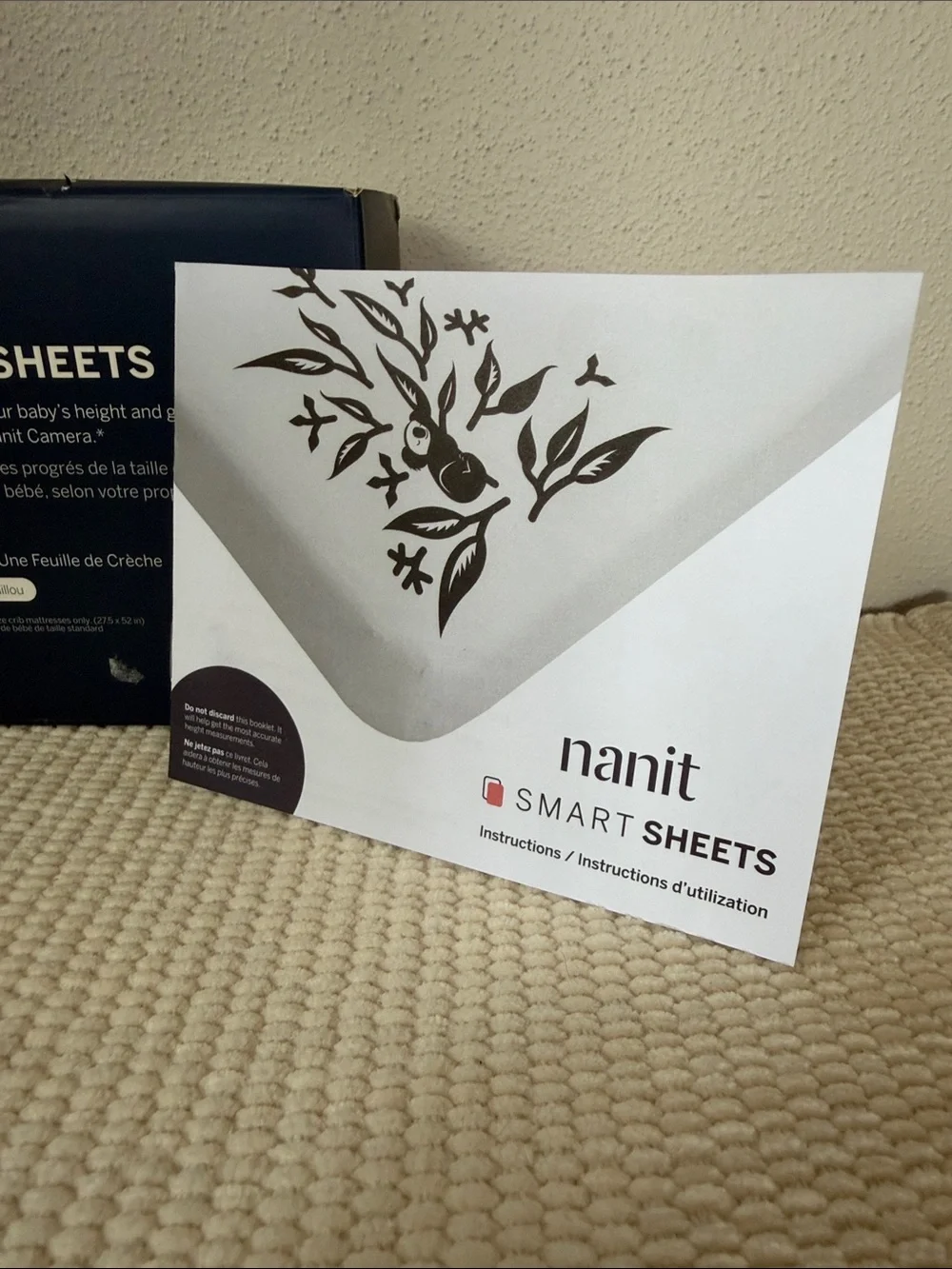 Nanit Smart Sheets - Pebble Grey Crib Sheet